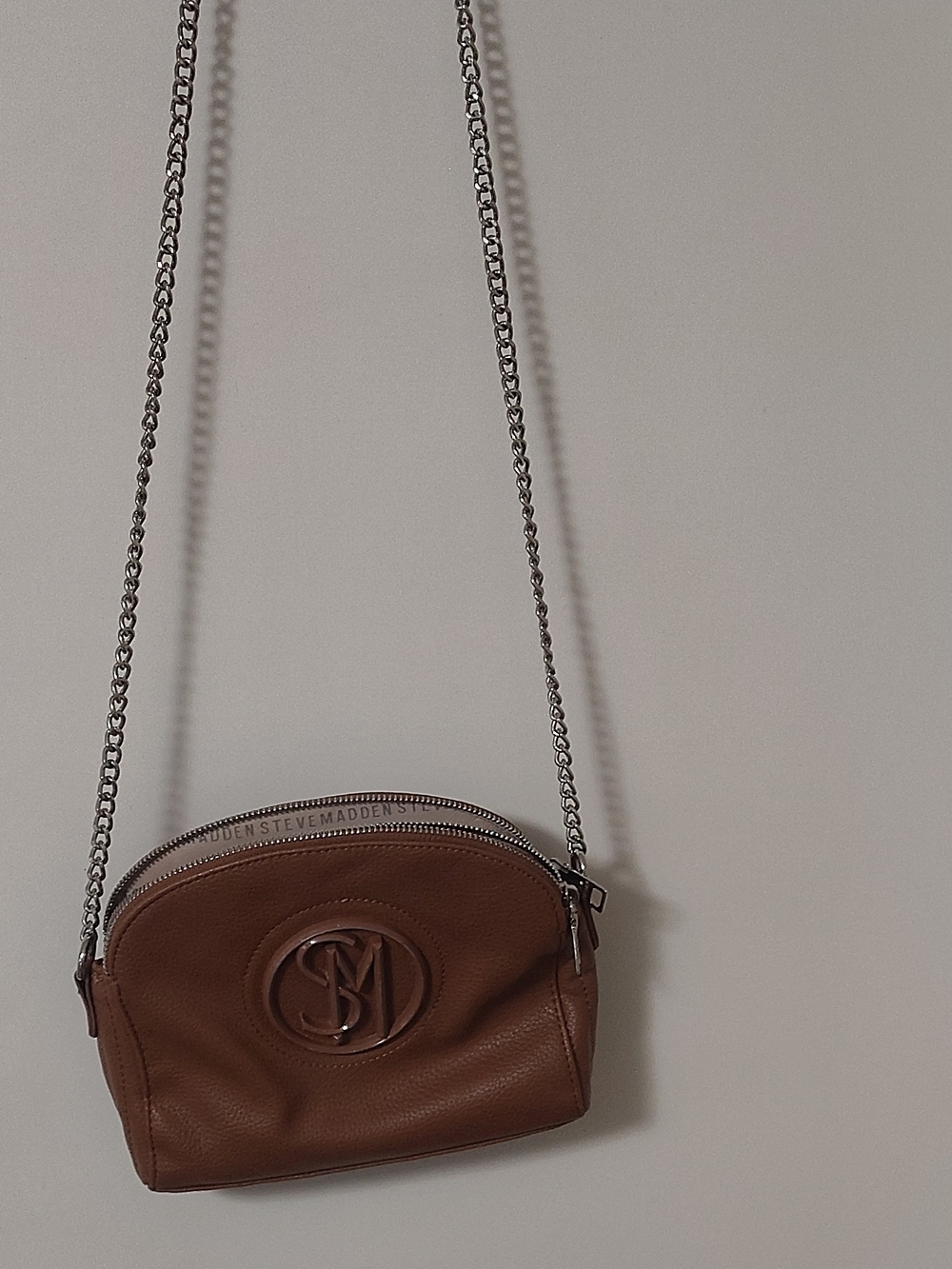 Steve Madden Brown Leather Crossbody Bag